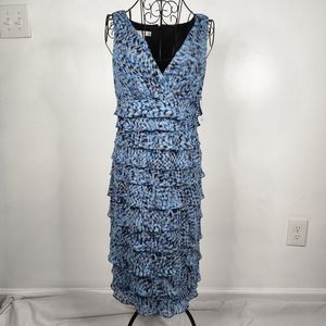 LONDON TIMES Blue/ Black Dress. NWT.
